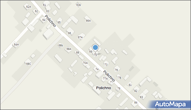 Polichno, Polichno, 72, mapa Polichno