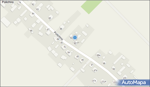 Polichno, Polichno, 93, mapa Polichno