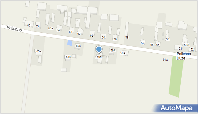 Polichno, Polichno, 60a, mapa Polichno