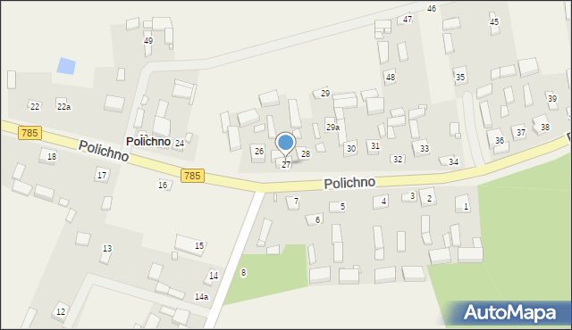 Polichno, Polichno, 27, mapa Polichno