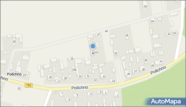 Polichno, Polichno, 48, mapa Polichno