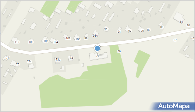 Policzna, Policzna, 71, mapa Policzna