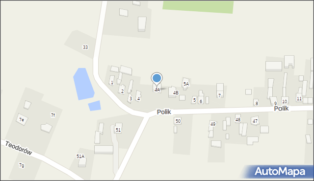 Polik, Polik, 4A, mapa Polik