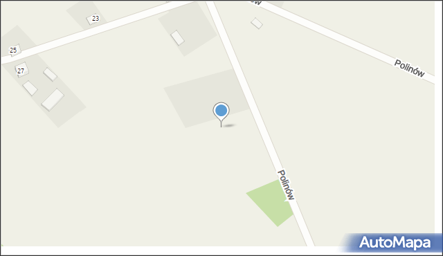 Polinów, Polinów, 22b, mapa Polinów