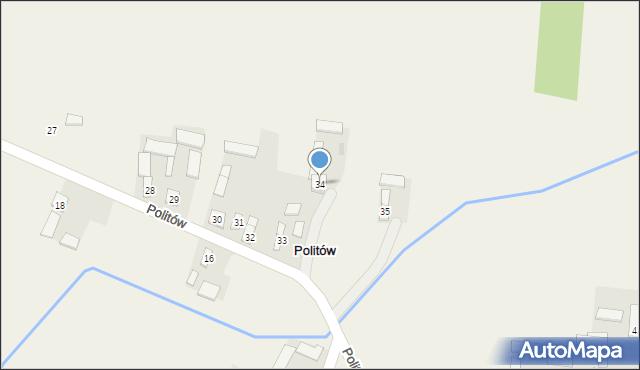 Politów, Politów, 34, mapa Politów