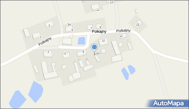 Polkajny, Polkajny, 8, mapa Polkajny