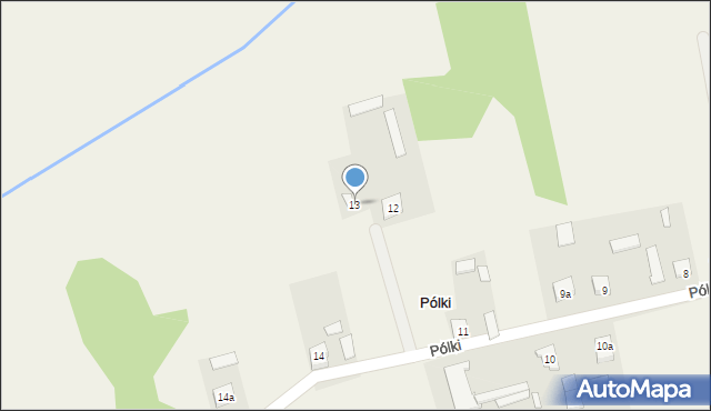 Pólki, Pólki, 13, mapa Pólki