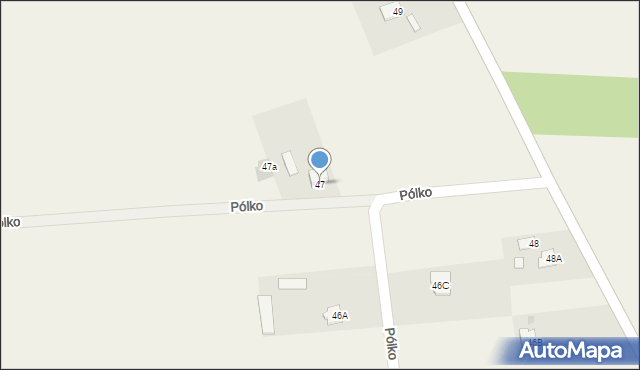 Pólko, Pólko, 47, mapa Pólko