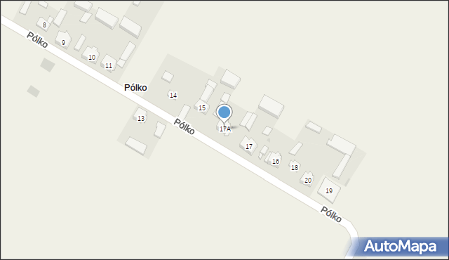 Pólko, Pólko, 17A, mapa Pólko