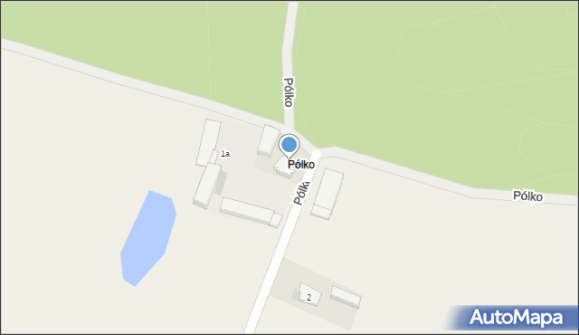 Pólko, Pólko, 1, mapa Pólko