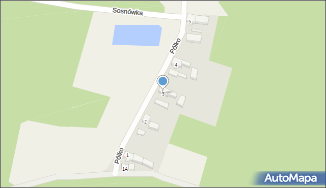 Pólko, Pólko, 3, mapa Pólko