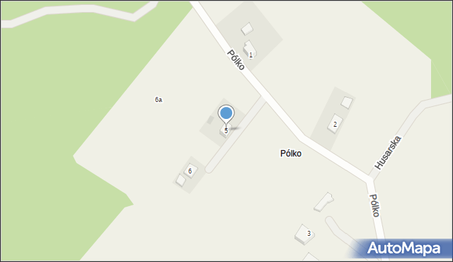 Pólko, Pólko, 5, mapa Pólko