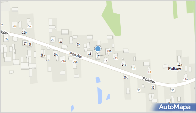 Polków, Polków, 17, mapa Polków