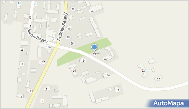 Polków-Sagały, Polków-Sagały, 24, mapa Polków-Sagały