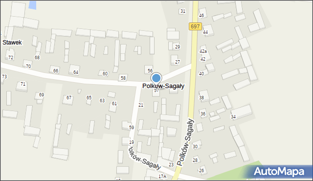 Polków-Sagały, Polków-Sagały, 57, mapa Polków-Sagały