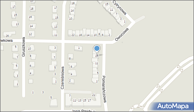 Polkowice, Pomarańczowa, 15, mapa Polkowice