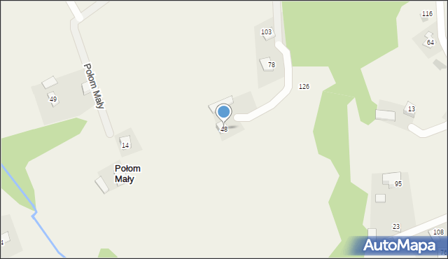 Połom Mały, Połom Mały, 48, mapa Połom Mały