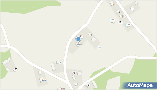 Połom Mały, Połom Mały, 65, mapa Połom Mały