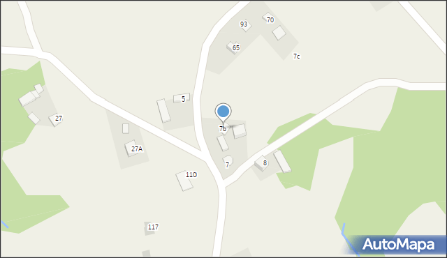 Połom Mały, Połom Mały, 7b, mapa Połom Mały