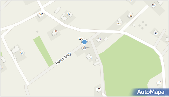 Połom Mały, Połom Mały, 98, mapa Połom Mały