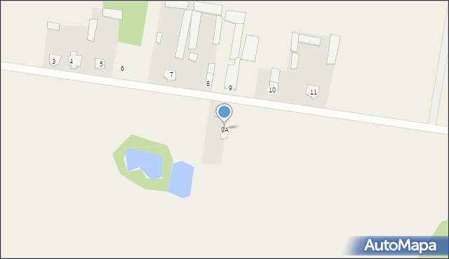 Połomin, Połomin, 9A, mapa Połomin