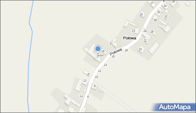 Połowa, Połowa, 17, mapa Połowa