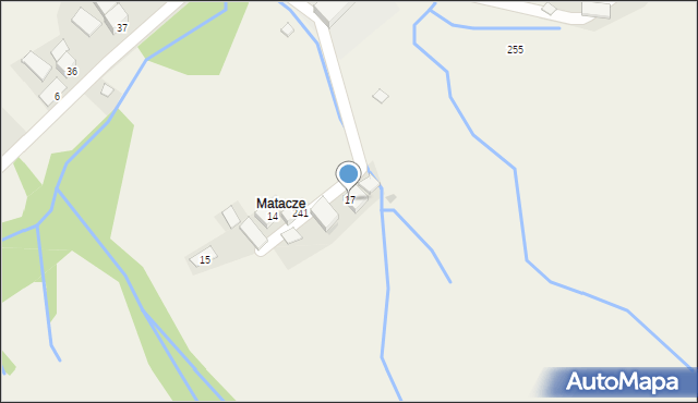 Półrzeczki, Półrzeczki, 17, mapa Półrzeczki