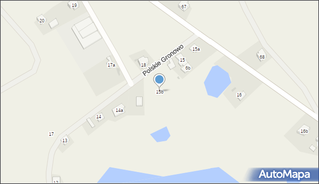 Polskie Gronowo, Polskie Gronowo, 15b, mapa Polskie Gronowo