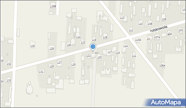 Polskowola, Polskowola, 120A, mapa Polskowola