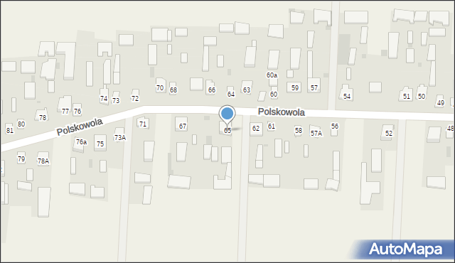 Polskowola, Polskowola, 65, mapa Polskowola