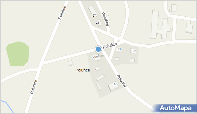 Poluńce, Poluńce, 20/2, mapa Poluńce