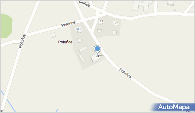 Poluńce, Poluńce, 24, mapa Poluńce