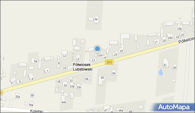 Półwiosek Lubstowski, Półwiosek Lubstowski, 13b, mapa Półwiosek Lubstowski