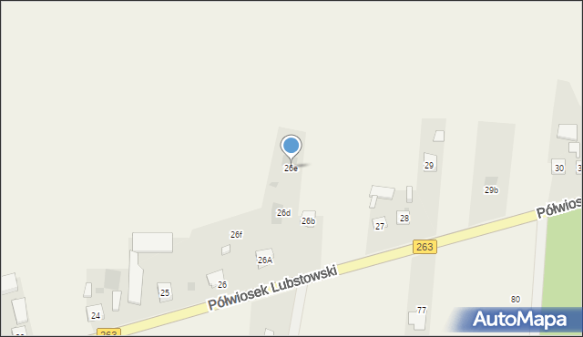 Półwiosek Lubstowski, Półwiosek Lubstowski, 26e, mapa Półwiosek Lubstowski