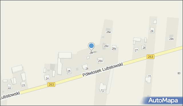 Półwiosek Lubstowski, Półwiosek Lubstowski, 26f, mapa Półwiosek Lubstowski