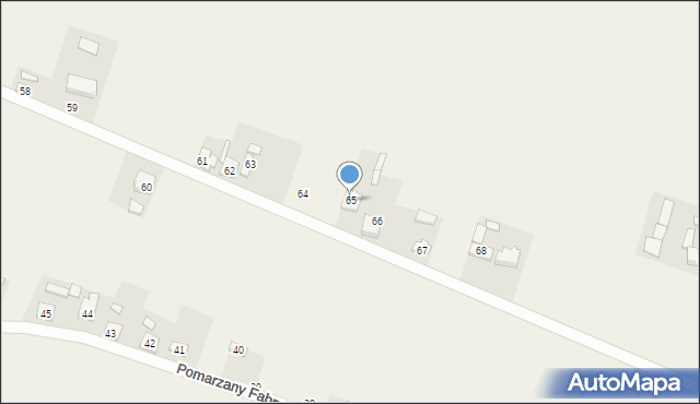 Pomarzany Fabryczne, Pomarzany Fabryczne, 65, mapa Pomarzany Fabryczne