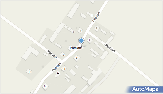 Pomian, Pomian, 6, mapa Pomian