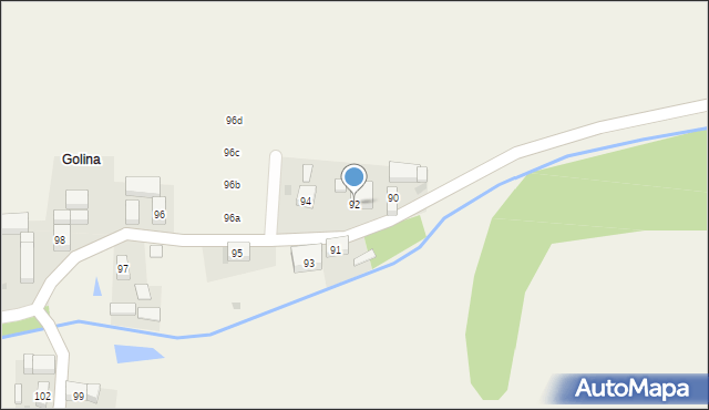 Pomianów Dolny, Pomianów Dolny, 92, mapa Pomianów Dolny