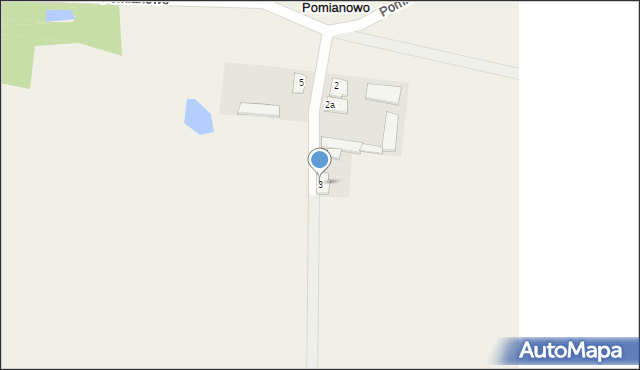 Pomianowo, Pomianowo, 3, mapa Pomianowo