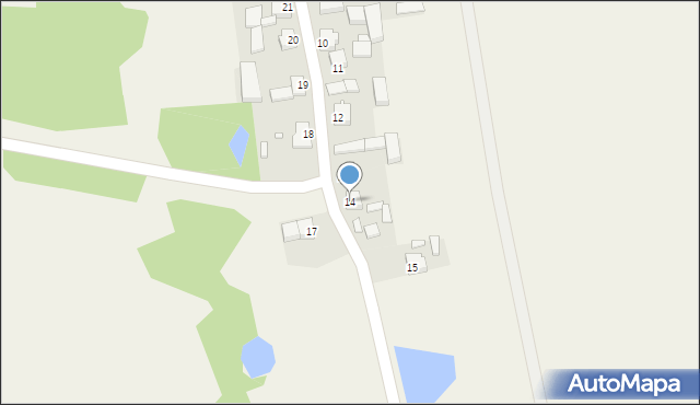 Pomiany, Pomiany, 14, mapa Pomiany