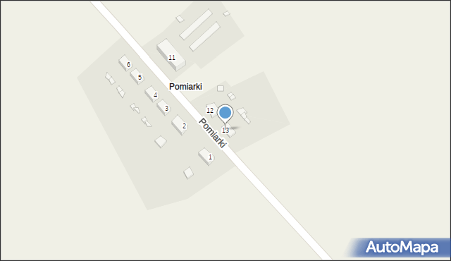 Pomiarki, Pomiarki, 13, mapa Pomiarki