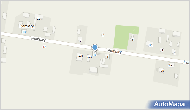 Pomiary, Pomiary, 10, mapa Pomiary