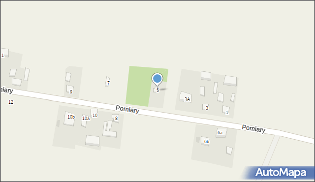 Pomiary, Pomiary, 5, mapa Pomiary