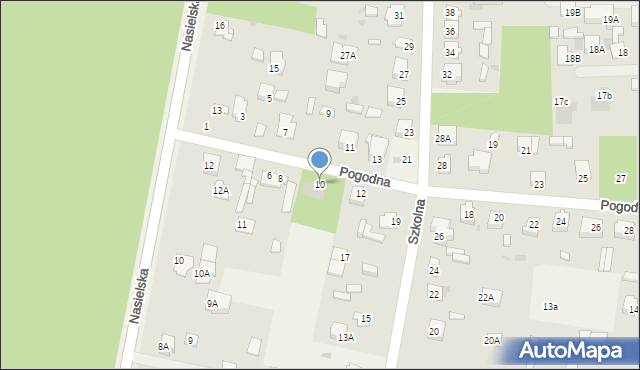 Pomiechówek, Pogodna, 10, mapa Pomiechówek