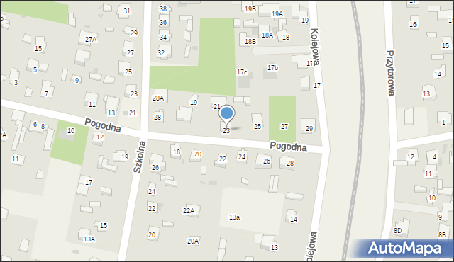 Pomiechówek, Pogodna, 23, mapa Pomiechówek