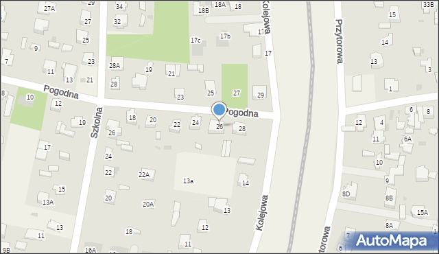 Pomiechówek, Pogodna, 26, mapa Pomiechówek