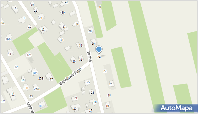 Pomiechówek, Polna, 24, mapa Pomiechówek