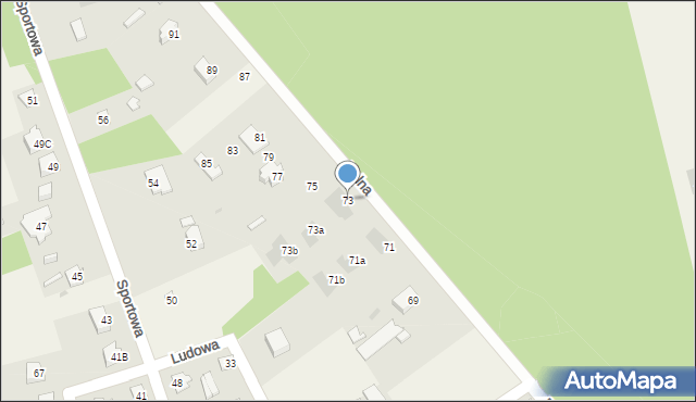 Pomiechówek, Polna, 73, mapa Pomiechówek
