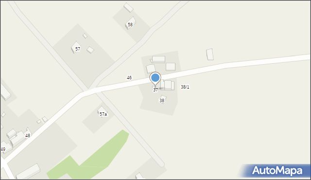 Pomień, Pomień, 37, mapa Pomień