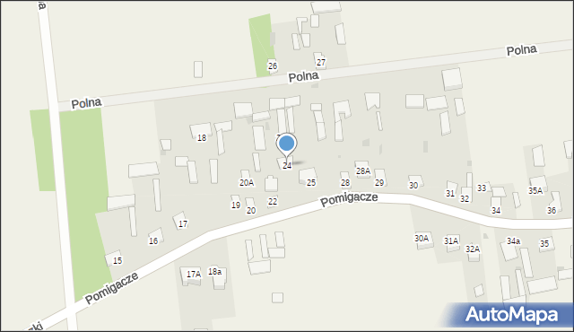 Pomigacze, Pomigacze, 24, mapa Pomigacze